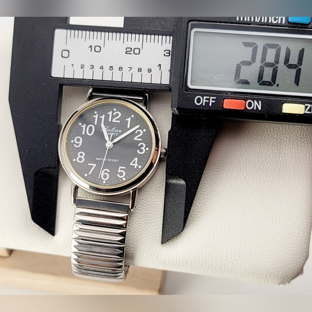 Citizen Q&Q Falcon V723-852 Vintage Quartz Watch – New Battery, Black Dial - Picture 6 of 8